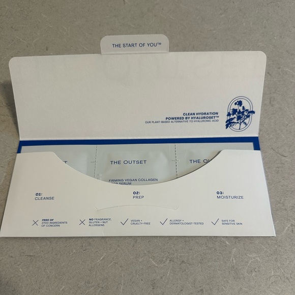 Sample, brand new. Three step skincare: cleanser, serum, moisturizer - Picture 3 of 5